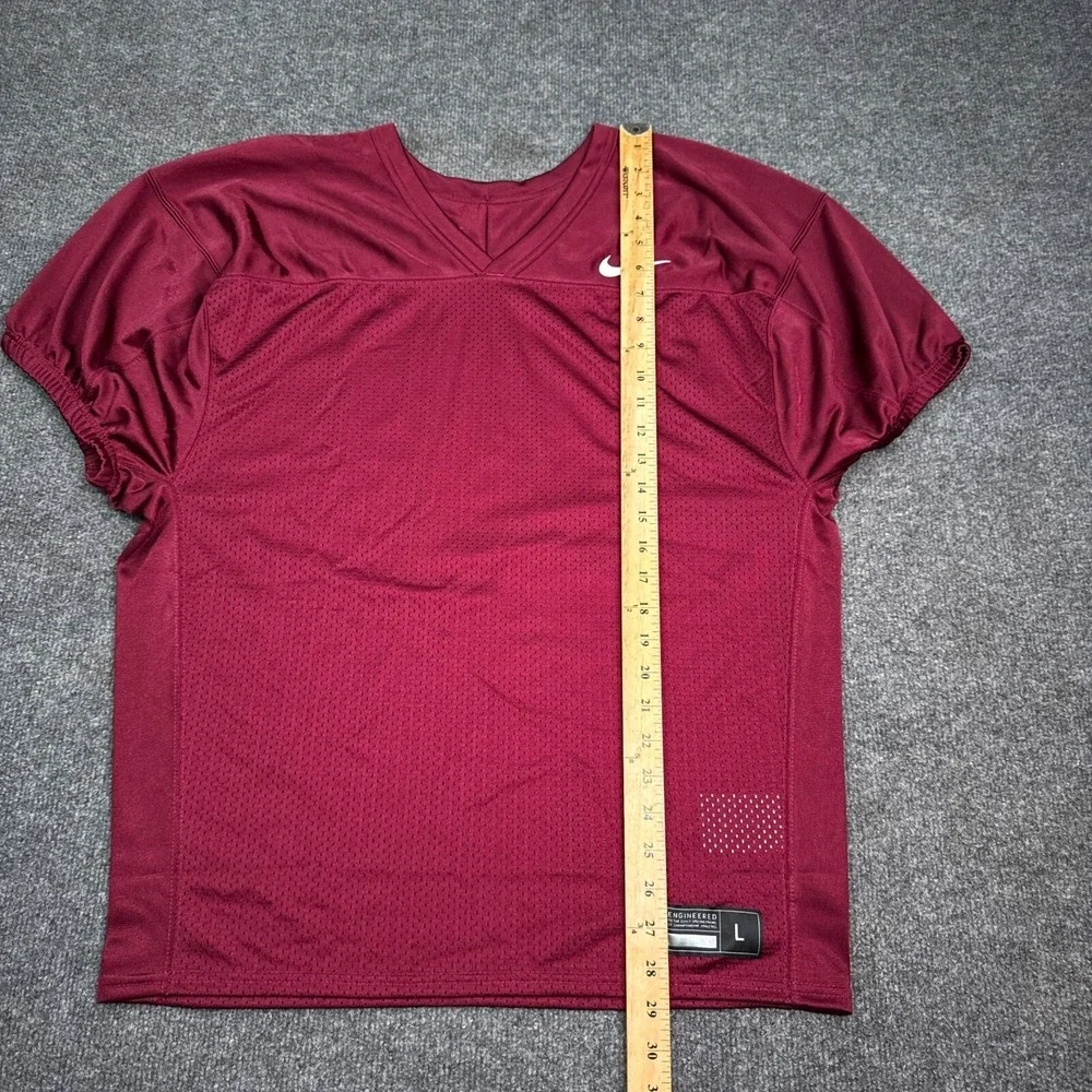 Nike Football Practice Jersey Mens Size Large‎ Red Athletic Sportswear Blank